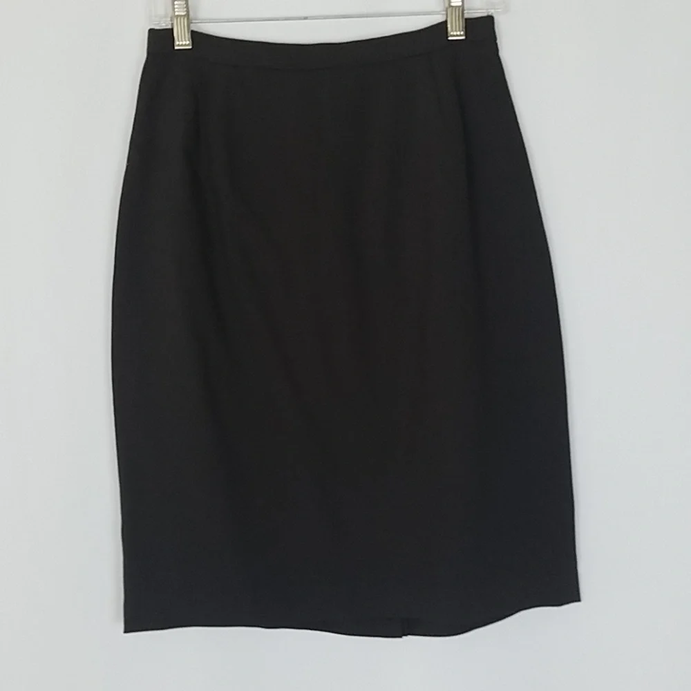 Oscar De La Renta women 8 brown wool‎ pencil skirt